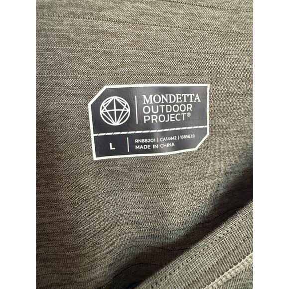 Mondetta Outdoor Project Performance Shirt Men’s Sz L Green Short Sleeve Active - Picture 3 of 6